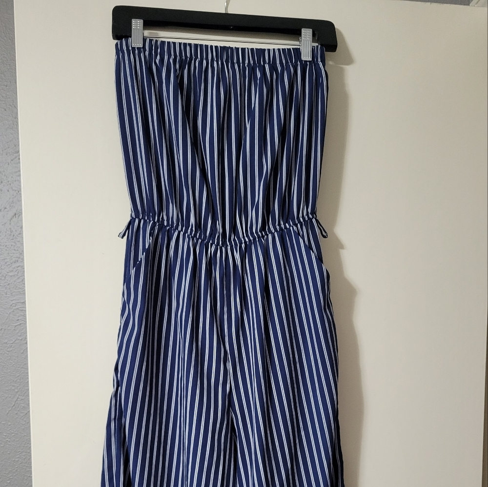 Strapless Capri Jumpsuit/Romper